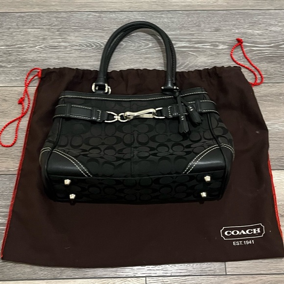 Small black coach tote from 2005